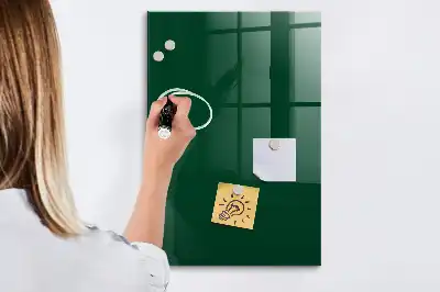 Magnetic dry erase board bottle green