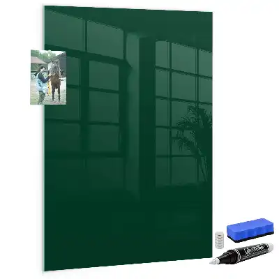 Magnetic dry erase board bottle green