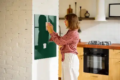 Magnetic dry erase board bottle green