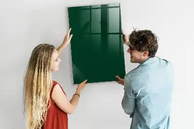 Magnetic dry erase board bottle green