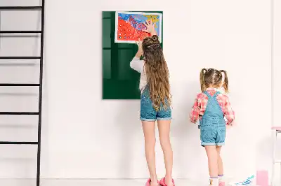 Magnetic dry erase board bottle green