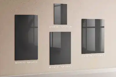 Dry erase magnetic board in grey