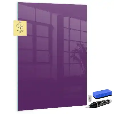 Magnetic dry erase board purple