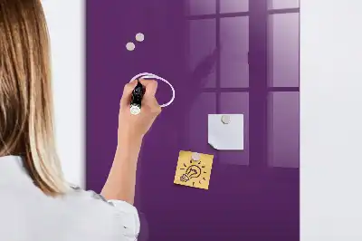Magnetic dry erase board purple