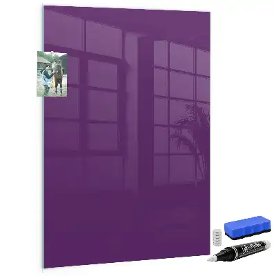 Magnetic dry erase board purple