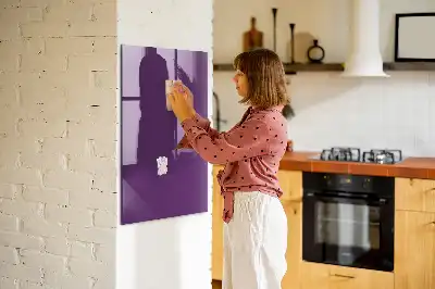 Magnetic dry erase board purple