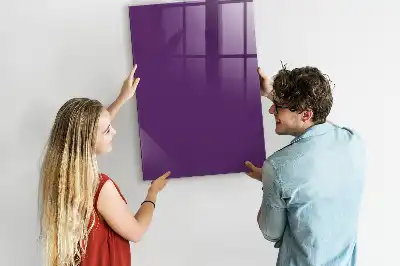 Magnetic dry erase board purple