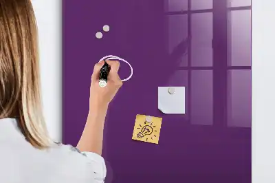 Magnetic dry erase board purple