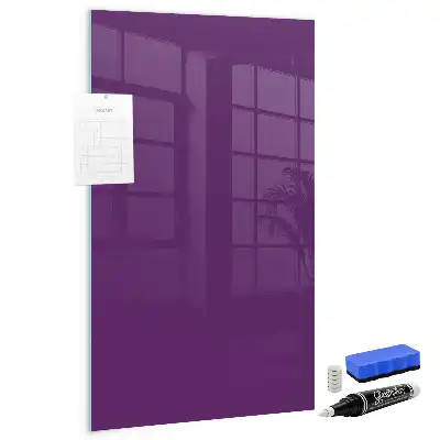 Magnetic dry erase board purple