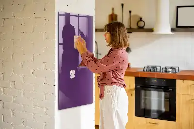 Magnetic dry erase board purple