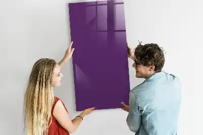Magnetic dry erase board purple