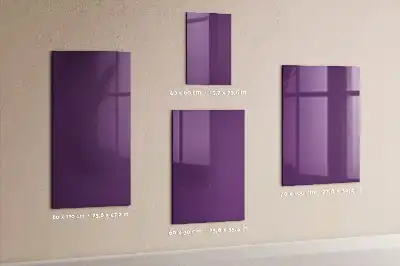 Magnetic dry erase board purple