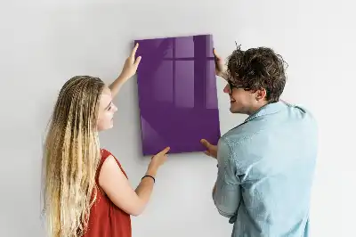 Magnetic dry erase board purple