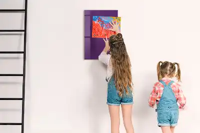Magnetic dry erase board purple