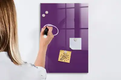 Magnetic dry erase board purple