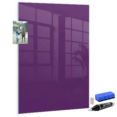 Magnetic dry erase board purple
