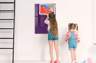 Magnetic dry erase board purple