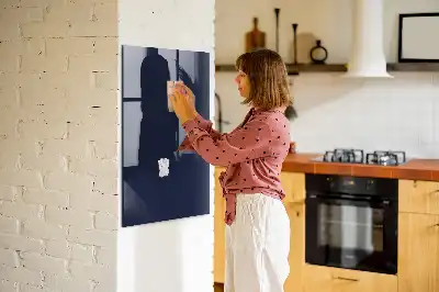Magnetic dry erase board in dark navy blue