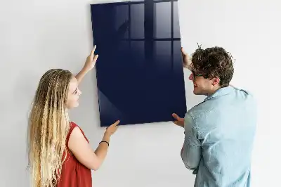 Magnetic dry erase board in dark navy blue