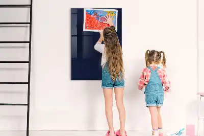 Magnetic dry erase board in dark navy blue