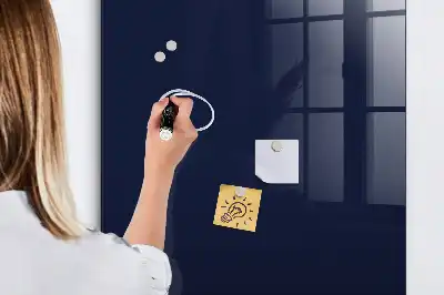 Magnetic dry erase board in dark navy blue