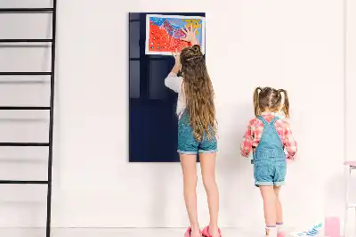 Magnetic dry erase board in dark navy blue
