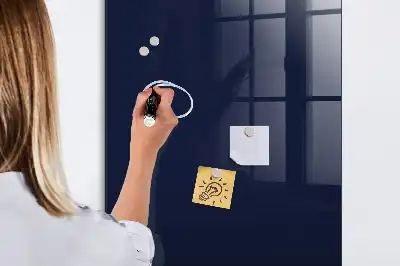 Magnetic dry erase board in dark navy blue