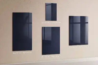 Magnetic dry erase board in dark navy blue
