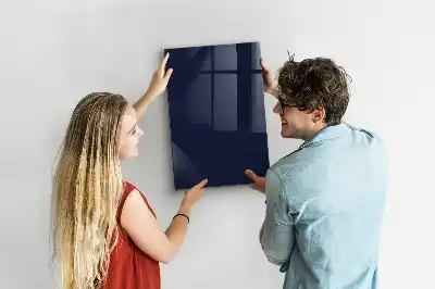 Magnetic dry erase board in dark navy blue