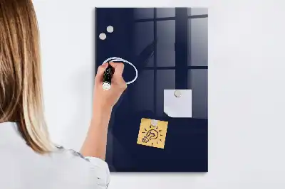 Magnetic dry erase board in dark navy blue