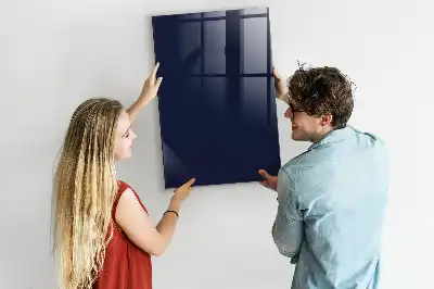 Magnetic dry erase board in dark navy blue