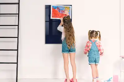 Magnetic dry erase board in dark navy blue