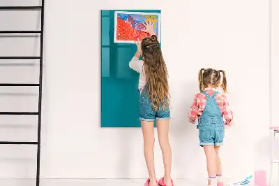 Magnetic dry erase board navy blue
