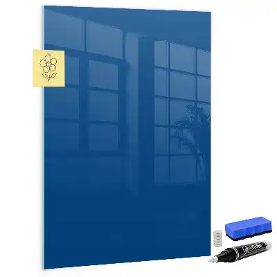 Magnetic dry erase board blue