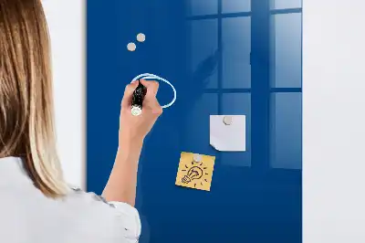 Magnetic dry erase board blue