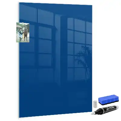 Magnetic dry erase board blue