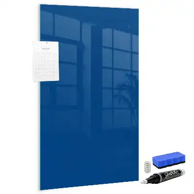 Magnetic dry erase board blue