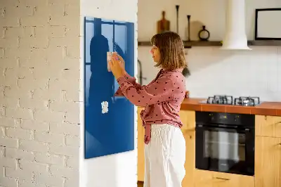 Magnetic dry erase board blue