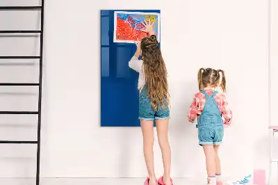 Magnetic dry erase board blue