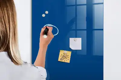 Magnetic dry erase board blue