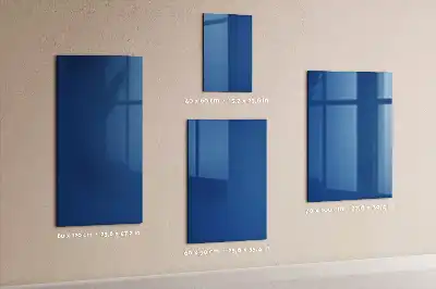 Magnetic dry erase board blue