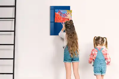 Magnetic dry erase board blue
