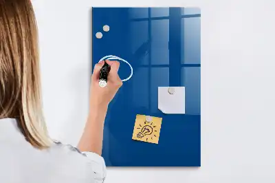 Magnetic dry erase board blue