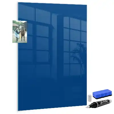 Magnetic dry erase board blue