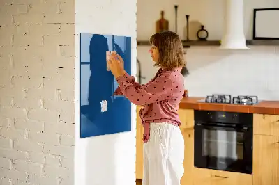 Magnetic dry erase board blue