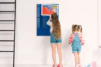 Magnetic dry erase board blue