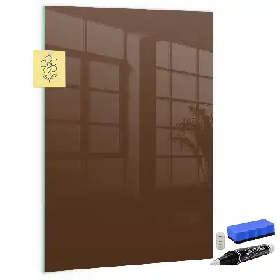 Magnetic dry erase board brown