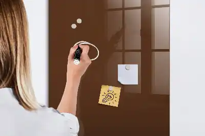 Magnetic dry erase board brown