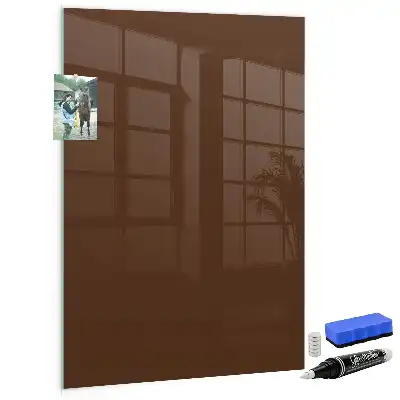 Magnetic dry erase board brown