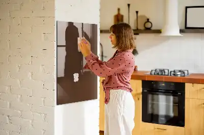 Magnetic dry erase board brown